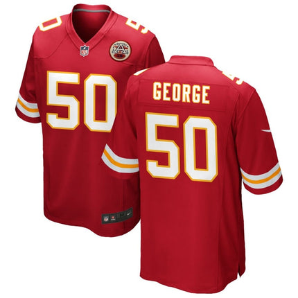 Brandon George Kansas City Chiefs 2025 Game Jersey - Red