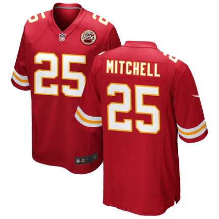 Elijah Mitchell Kansas City Chiefs 2025 Game Jersey - Red