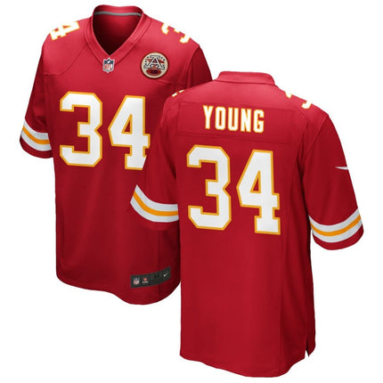 Elijah Young Kansas City Chiefs 2025 Game Jersey - Red