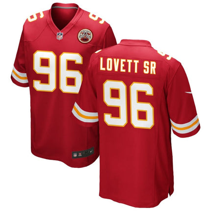 Fabien Lovett Sr. Kansas City Chiefs 2025 Game Jersey - Red