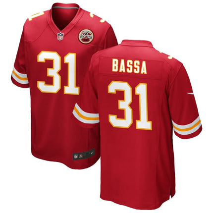 Jeffrey Bassa Kansas City Chiefs 2025 Game Jersey - Red