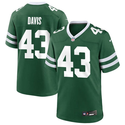 Caden Davis New York Jets 2025 Game Jersey - Legacy Green