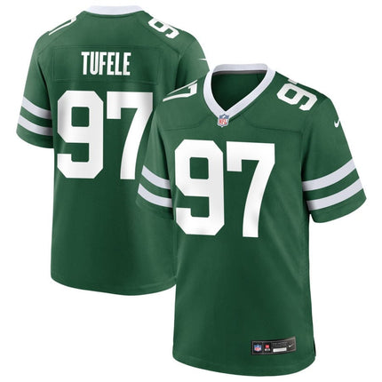Jay Tufele New York Jets 2025 Game Jersey - Legacy Green