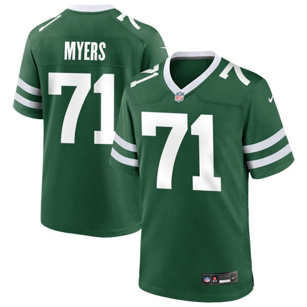 Josh Myers New York Jets 2025 Game Jersey - Legacy Green