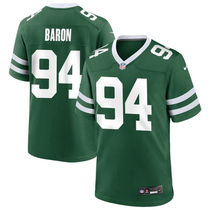 Tyler Baron New York Jets 2025 Game Jersey - Legacy Green