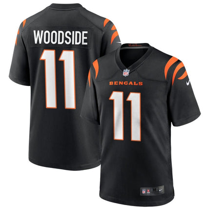 Logan Woodside Cincinnati Bengals 2025 Game Jersey - Black