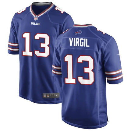 Jalen Virgil Buffalo Bills 2025 Game Jersey - Royal