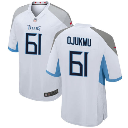 John Ojukwu Tennessee Titans 2025 Game Jersey - White
