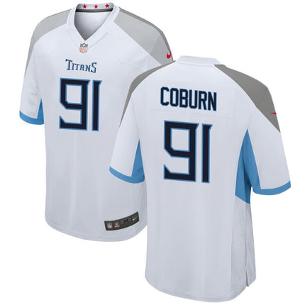 Keondre Coburn Tennessee Titans 2025 Game Jersey - White