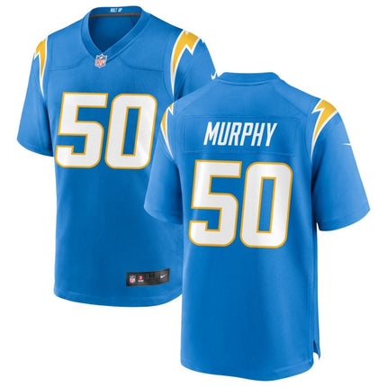 Caleb Murphy Los Angeles Chargers 2025 Game Jersey - Powder Blue