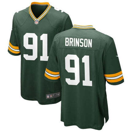 Warren Brinson Green Bay Packers 2025 Game Jersey - Green