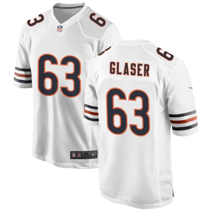 Chris Glaser Chicago Bears 2025 Game Jersey - White
