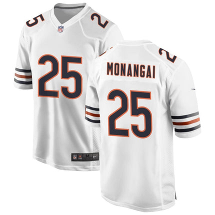 Kyle Monangai Chicago Bears 2025 Game Jersey - White