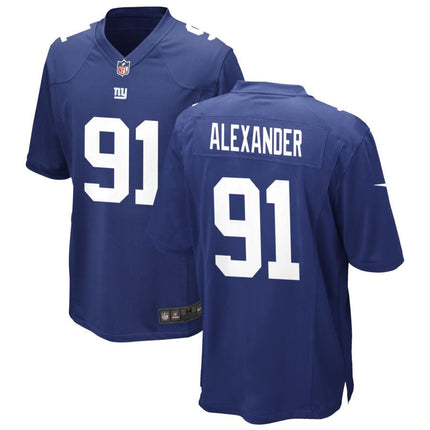 Darius Alexander New York Giants 2025 Game Jersey - Royal