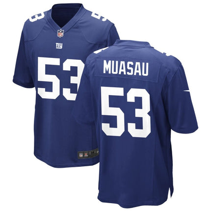 Darius Muasau New York Giants 2025 Game Jersey - Royal