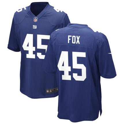 Tomon Fox New York Giants 2025 Game Jersey - Royal