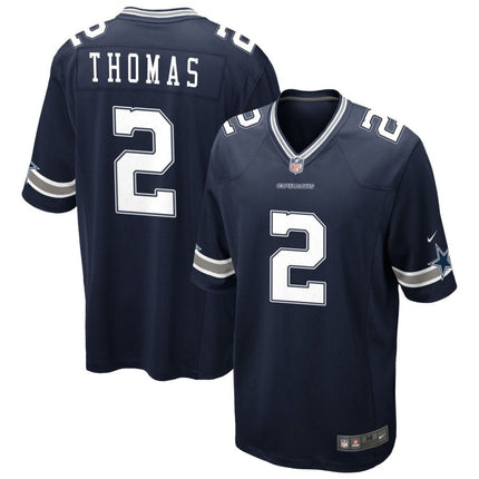 Juanyeh Thomas Dallas Cowboys 2025 Game Jersey - Navy