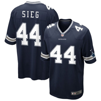 Trent Sieg Dallas Cowboys 2025 Game Jersey - Navy