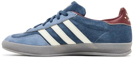 Men's Adidas Gazelle Indoor Crew Navy Burgundy Shoes