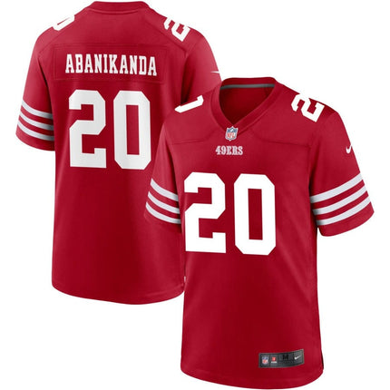 Israel Abanikanda San Francisco 49ers 2025 Jersey - Scarlet