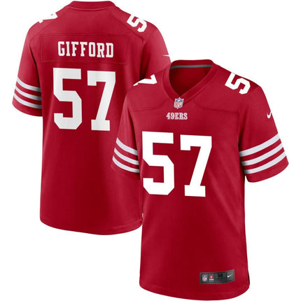 Luke Gifford San Francisco 49ers 2025 Jersey - Scarlet