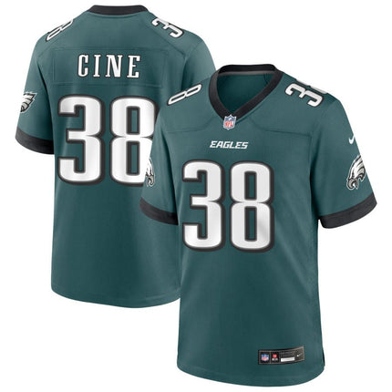 Lewis Cine Philadelphia Eagles 2025 Game Jersey - Midnight Green