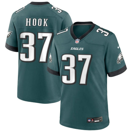 Maxen Hook Philadelphia Eagles 2025 Game Jersey - Midnight Green