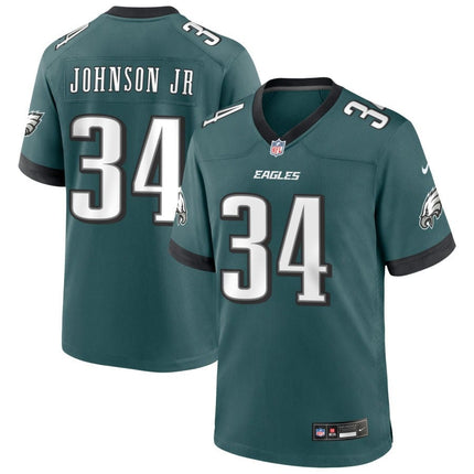 Montrell Johnson Jr Philadelphia Eagles 2025 Game Jersey - Midnight Green