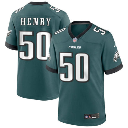 Myles Hinton Philadelphia Eagles 2025 Game Jersey - Midnight Green