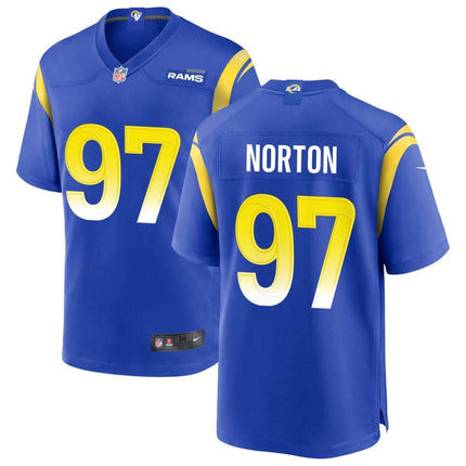 Bill Norton Los Angeles Rams 2025 Game Jersey - Royal