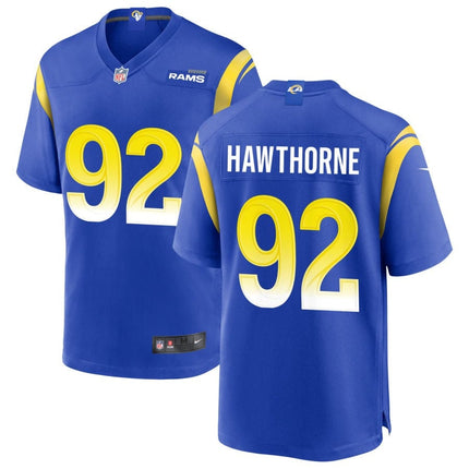 Decarius Hawthorne Los Angeles Rams 2025 Game Jersey - Royal