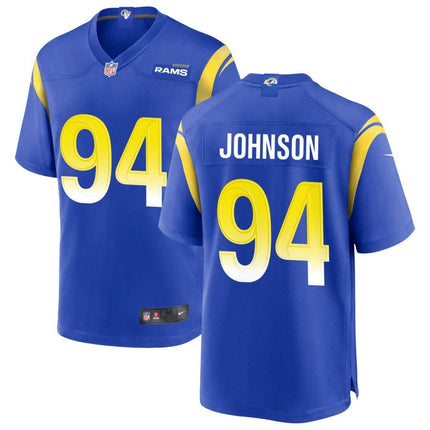 Desjuan Johnson Los Angeles Rams 2025 Game Jersey - Royal