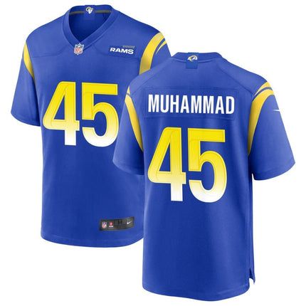 Jamil Muhammad Los Angeles Rams 2025 Game Jersey - Royal