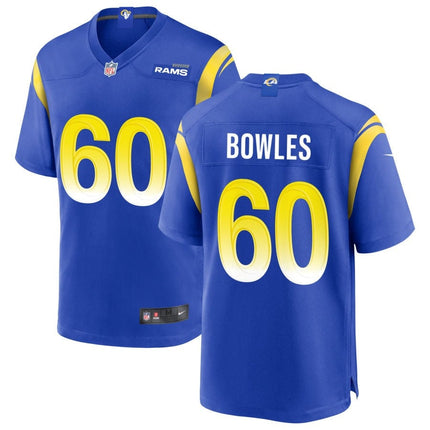 Wyatt Bowles Los Angeles Rams 2025 Game Jersey - Royal