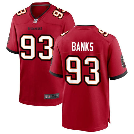 Eric Banks Tampa Bay Buccaneers 2025 Team Game Jersey - Red