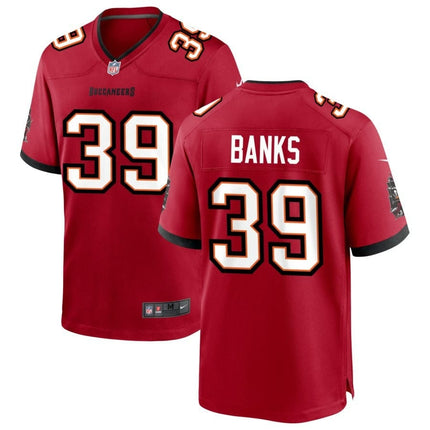 Marcus Banks Tampa Bay Buccaneers 2025 Team Game Jersey - Red