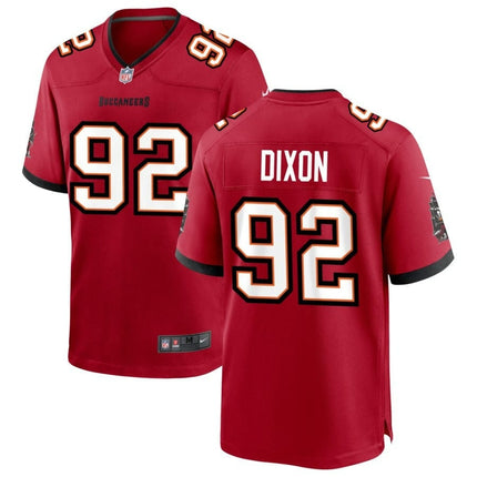 Riley Dixon Tampa Bay Buccaneers 2025 Team Game Jersey - Red