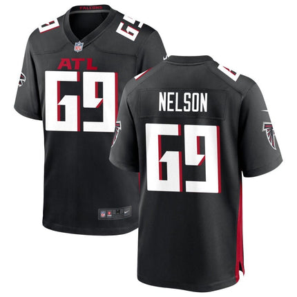 Jack Nelson Atlanta Falcons 2025 Game Jersey - Black