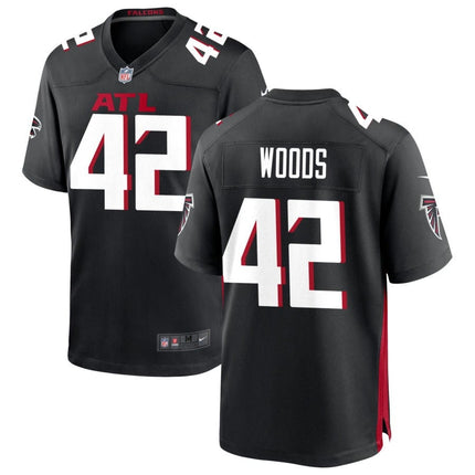 Josh Woods Atlanta Falcons 2025 Game Jersey - Black