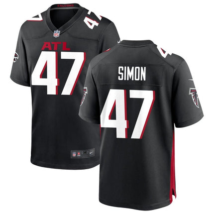Joshua Simon Atlanta Falcons 2025 Game Jersey - Black