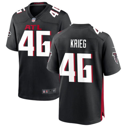 Lenny Krieg Atlanta Falcons 2025 Game Jersey - Black