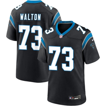 Brandon Walton Carolina Panthers 2025 Game Jersey - Black