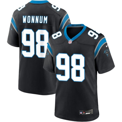 D.J. Wonnum Carolina Panthers 2025 Game Jersey - Black