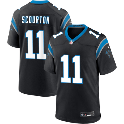 Nic Scourton Carolina Panthers 2025 Game Jersey - Black