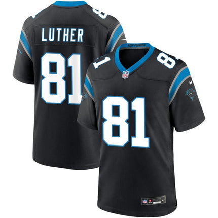 T.J. Luther Carolina Panthers 2025 Game Jersey - Black
