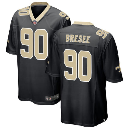 Bryan Bresee New Orleans Saints 2025 Game Jersey - Black
