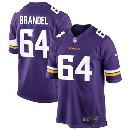 Blake Brandel Minnesota Vikings 2025 Game Jersey - Purple