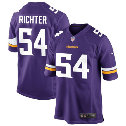 Bo Richter Minnesota Vikings 2025 Game Jersey - Purple