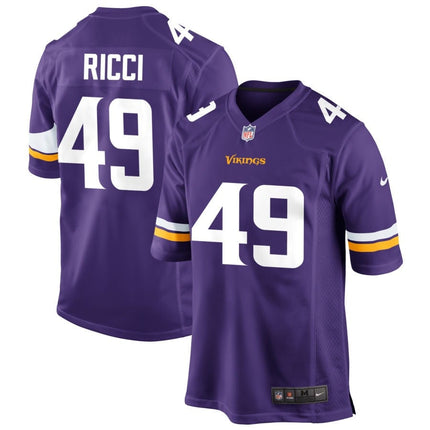 Giovanni Ricci Minnesota Vikings 2025 Game Jersey - Purple