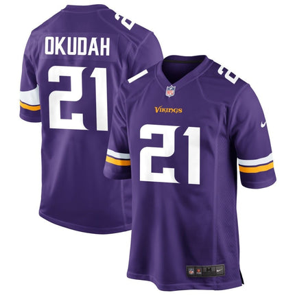 Jeff Okudah Minnesota Vikings 2025 Game Jersey - Purple